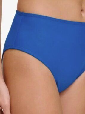 DKNY NWT Bikini Bottom Blue High Waist Tummy Compression